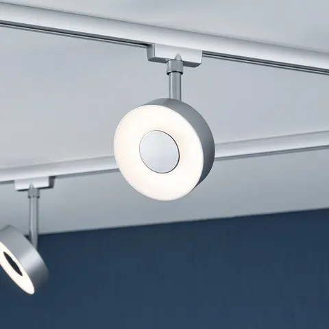 Paulmann URail Circle LED spot white switch chrome – matt chrome – image 2