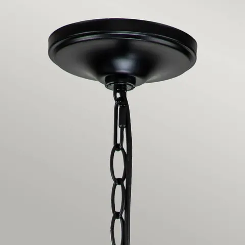 KICHLER Capitol Hill chandelier, 6-bulb, black – image 3