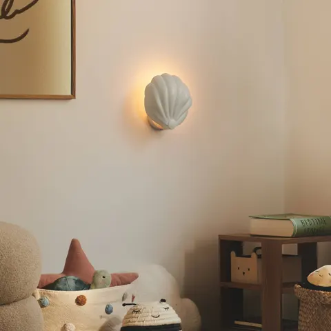 Nordlux Konchi wall light with cable and plug, white – image 3