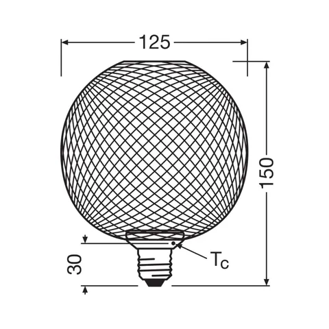 OSRAM Decor LED Flat Globe E27 3.5W gold 2,700K metal – image 2