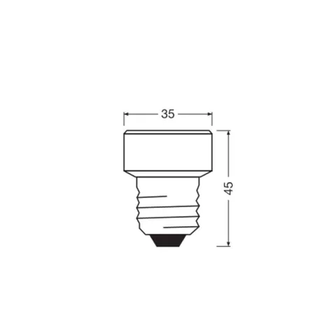 OSRAM LED bulb Star Flat E27 3.5W 2700K interchangeable ring. – image 2