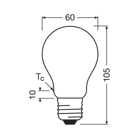 OSRAM LED bulb E27 2.2W matt 2,700K 470lm 2er – image 2