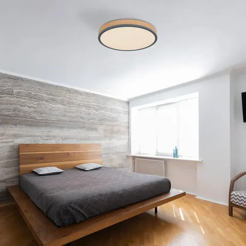 Doro 45cm Flush Ceiling Light Graphite LED 3000K – image 2