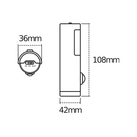 OSRAM NIGHTLUX TORCH night light, white, sensor, battery IP54 – image 2