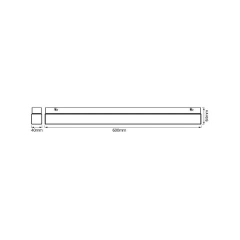 OSRAM LED wall light SQUARE, white, length 60 cm, CCT, IP44 – image 2