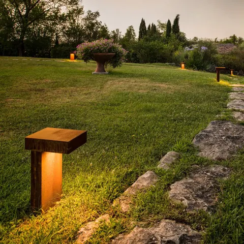 SLV Rusty Pathlight - rust brown pillar light – image 2