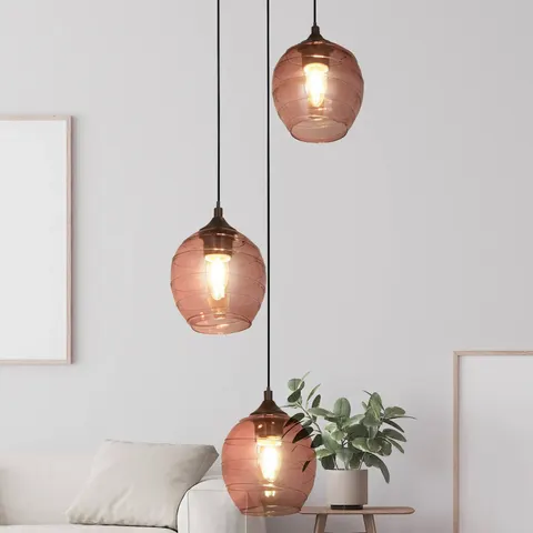 Pink Glass Pendant – image 2