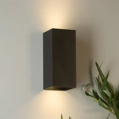 London Square Up and Down Wall Light Black – image 3