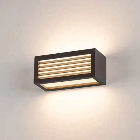 SLV Box L E27 outdoor wall light, anthracite – anthracite, white – image 2