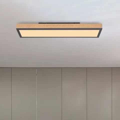 Doro 60x15cm Flush Ceiling Light Graphite LED 3000K – image 1