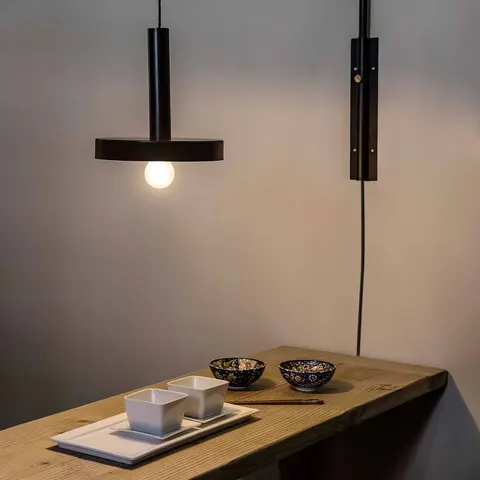 FARO BARCELONA Whizz wall light, black – image 2