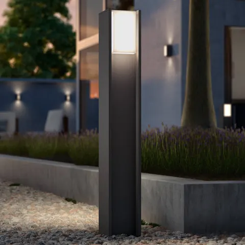 Philips Hue Turaco LED path light, grey, controllable, smart – anthracite, white – image 2