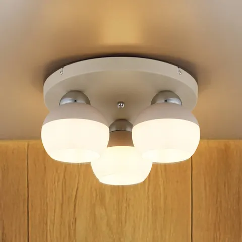 Ragusa Shade Cluster Ceiling Light Matt Sand 3x E27 – image 2