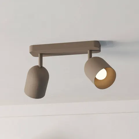 EGLO Tilston ceiling spotlight, beige, length 28 cm, 2-bulb, steel – image 2