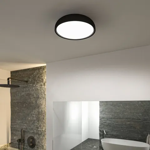 Paulmann Oka LED ceiling light IP44 CCT black – image 2