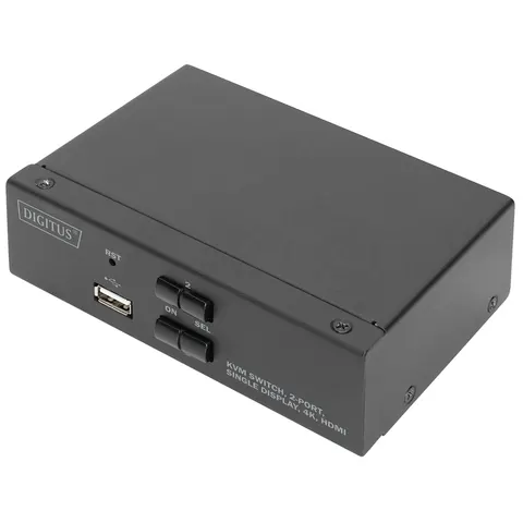 DIGITUS KVM-Switch, 2-Port, Single-Display, 4K, HDMI – Bild 2