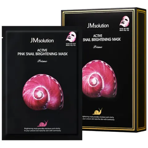 JMsolution - Masque Éclaircissant d'escargot Rose Actif Prime - 10pièces – image 2