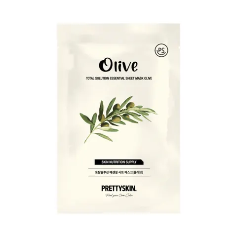 PRETTYSKIN - Total Solution Essential Sheet Mask - 1pièce - Olive – image 2