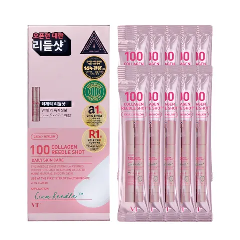 VT Cosmetics, 100 Collagen Reedle Shot®, 10 Count, 2 ml Each – No Color – image 3