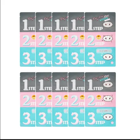 Holika Pig-nose Clear Black Head 3-Step Kit (10ea) Set – image 2