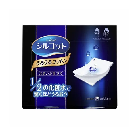 unicharm - Silcot Sponge Touch Moisturizing Cotton Pads – No Color – image 2