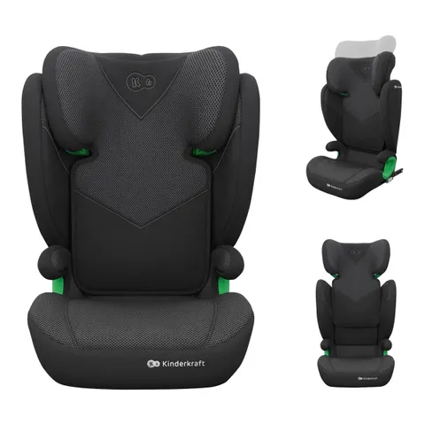 Kinderkraft Kindersitz JUNIOR FIX 2 PLUS – schwarz – Bild 2