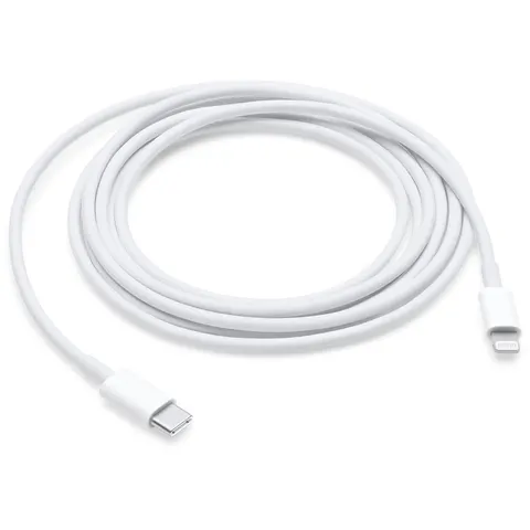 Apple Lightning auf USB-C Kabel 2m, weiß – Bild 5
