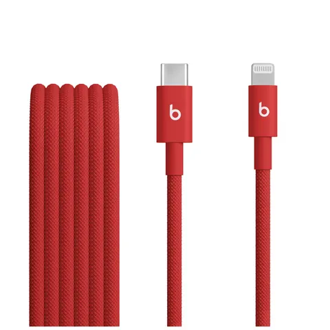 Apple USB-C auf Lightning Gewebtes Kabel USB-Kabel, Lightning, USB-C (150 cm) – Rot – Bild 2