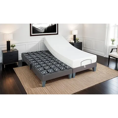 Bellecour Sommier électrique plots 90x200 Noir 200x30x90cm – Gray – image 3