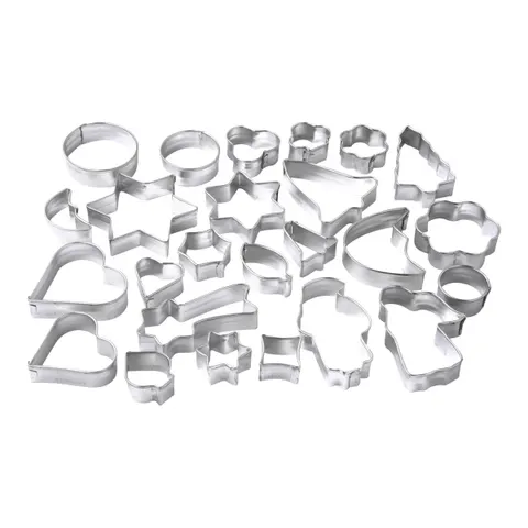 Patisserie-Ausstecher-Set, 25 Stück – silber – Bild 2