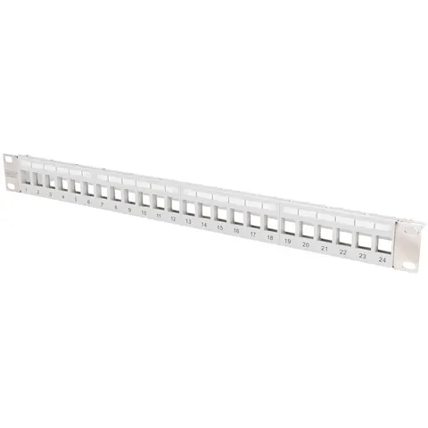 DIGITUS 19, Modular Patchpanel für Keystone Jacks, 1HE – Bild 2