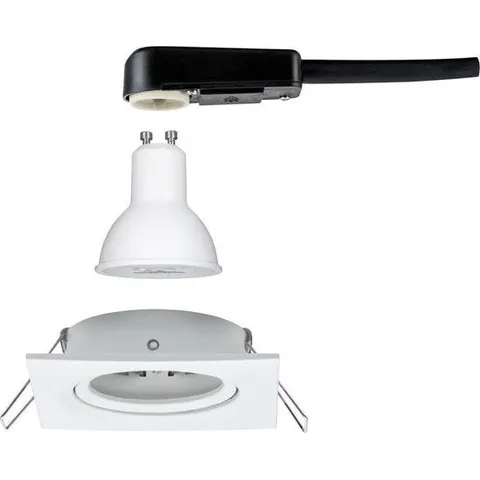 Paulmann LED-Einbauspot Nova eckig schwenkbar step-dim weiß – Bild 2