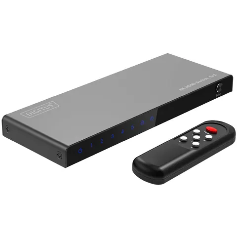 DIGITUS 8K HDMI Switch, 5x1, schwarz – Bild 3