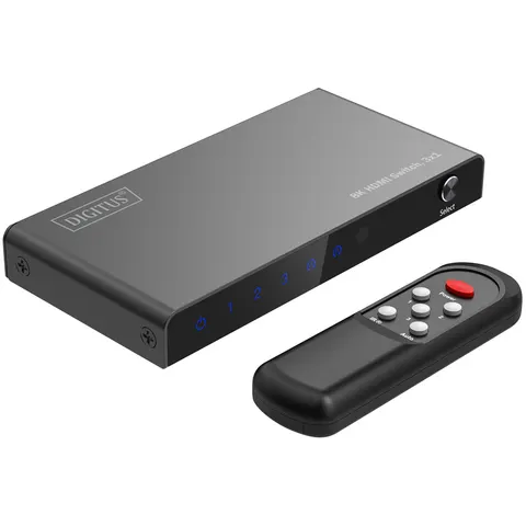 DIGITUS 8K HDMI Switch, 3x1, schwarz – Bild 3
