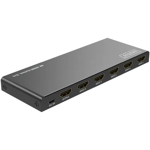 DIGITUS 4K HDMI Switch, 5x1, schwarz – Bild 3