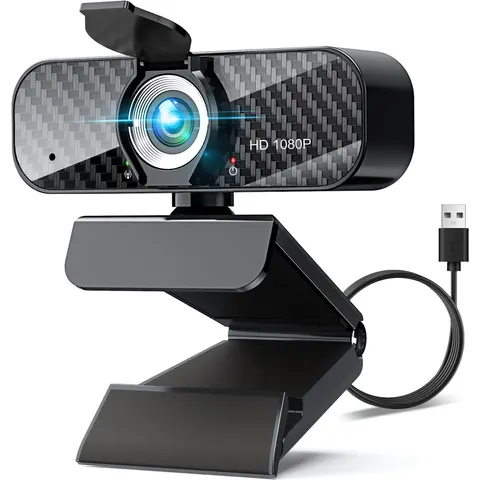 Full HD 1080p-webcam met ingebouwde microfoon – afbeelding 2
