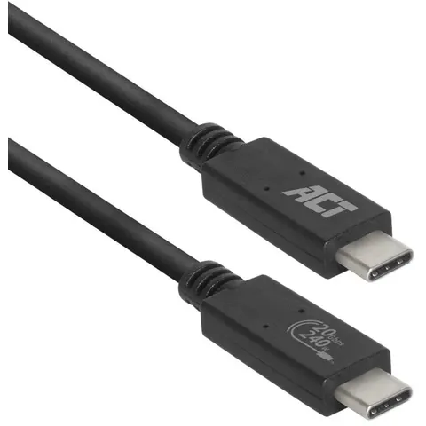 Kabel ACT USB-C USB 4 20Gbps Thunderbolt3 1 meter – afbeelding 2