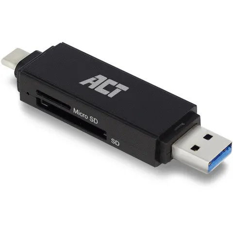 Kaartlezer ACT USB-C/USB-A 3.0 – afbeelding 2