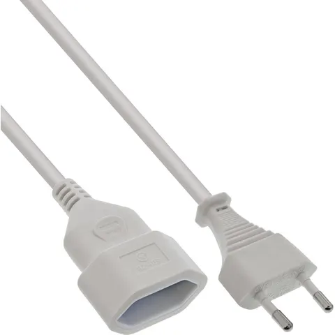 InLine 16680W electriciteitssnoer Wit 0,2 m CEE7/16 – afbeelding 2