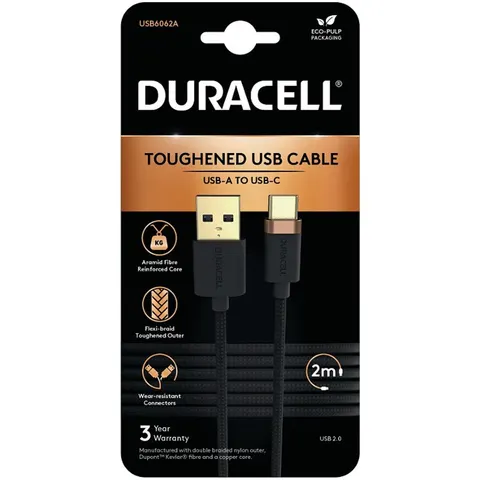 Duracell USB6062A USB-kabel Zwart – afbeelding 2
