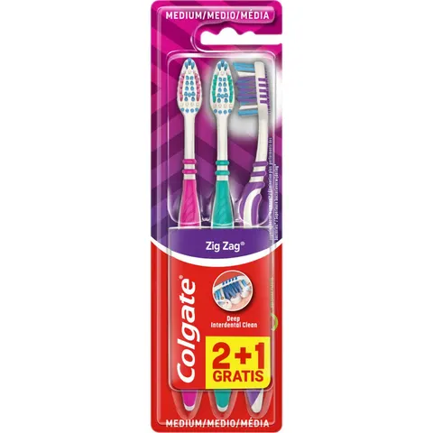 Colgate Brosse à dents Zig Zag #moyenne – image 2