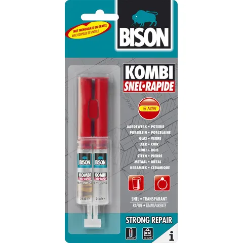 Bison Kombi Snel tweecomponenten epoxylijm 24ml – afbeelding 2