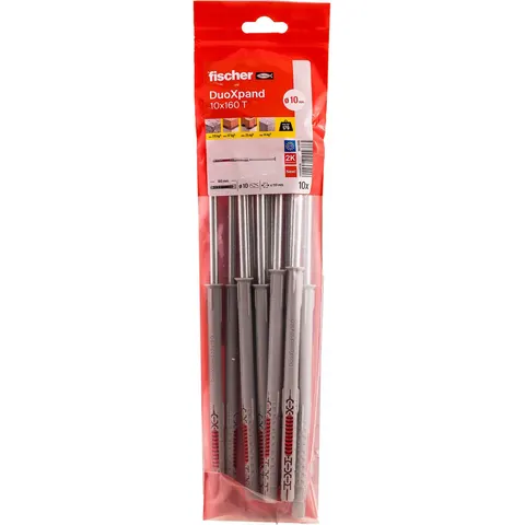 Fischer constructiepluggen DuoXpand 10x160mm (10 Stuks) – afbeelding 2
