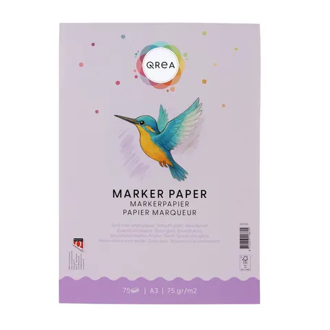 Markerblok Qrea A3 75gram 75vel – afbeelding 2