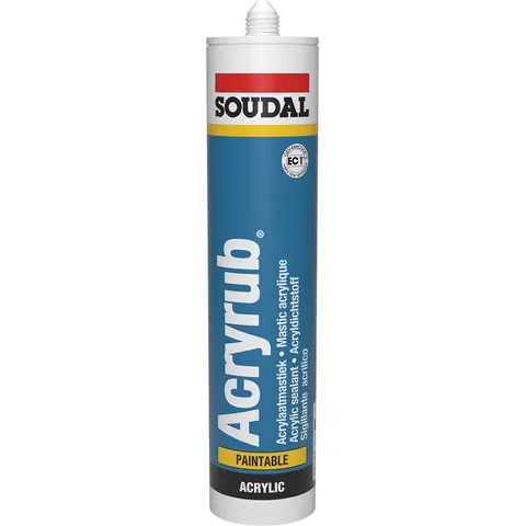 Soudal acryrub Zwart 310ml – afbeelding 2