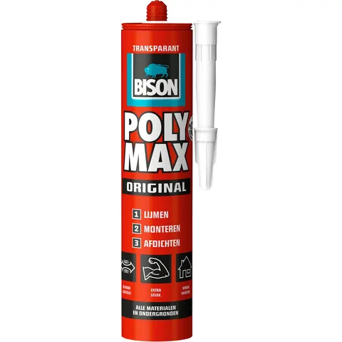 Bison polymax original Transparant 300gr – afbeelding 2