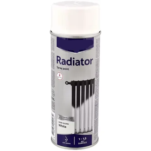 Radiator spuitverf | 400 ml | Hittebestendig| wit – afbeelding 2