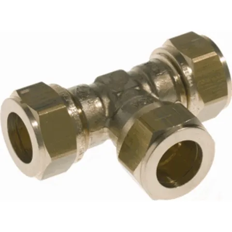 VSH messing knel T-stuk 15mm – afbeelding 2