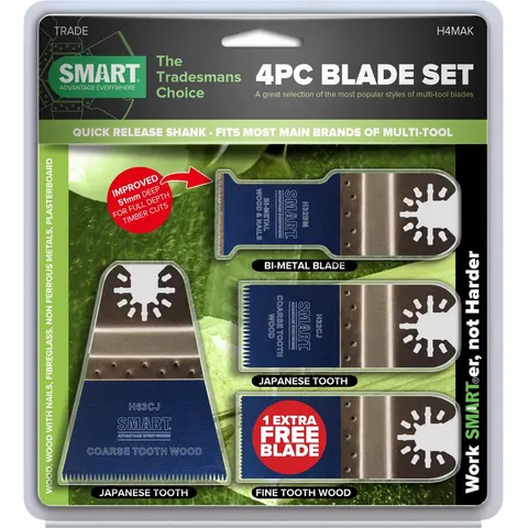 SMART hout & metaal set + gratis extra blad 5-delig – afbeelding 2