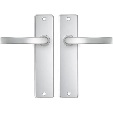 AXA binnendeurbeslag (basic) Edge kruk blok Aluminium (Set) – afbeelding 2